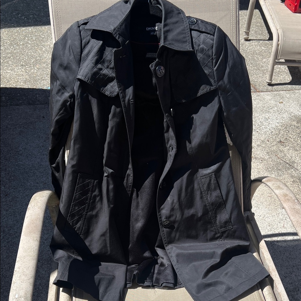 Men's Black Trench Coat